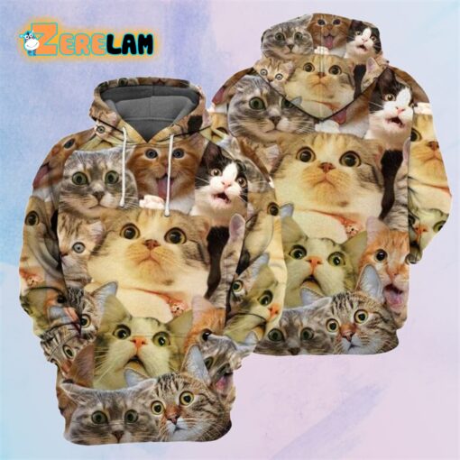 Amazing Cat All Over Printed Hoodie