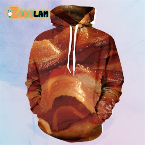 Bacon Strips Funny Foods Hoodie