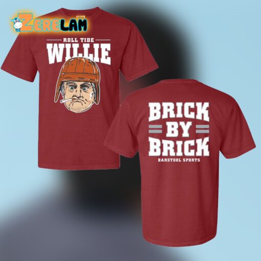 Barstool Roll Tide Willie Brick By Brick Shirt