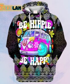 Be Happy Be Hippie Cool Pattern Car Hoodie