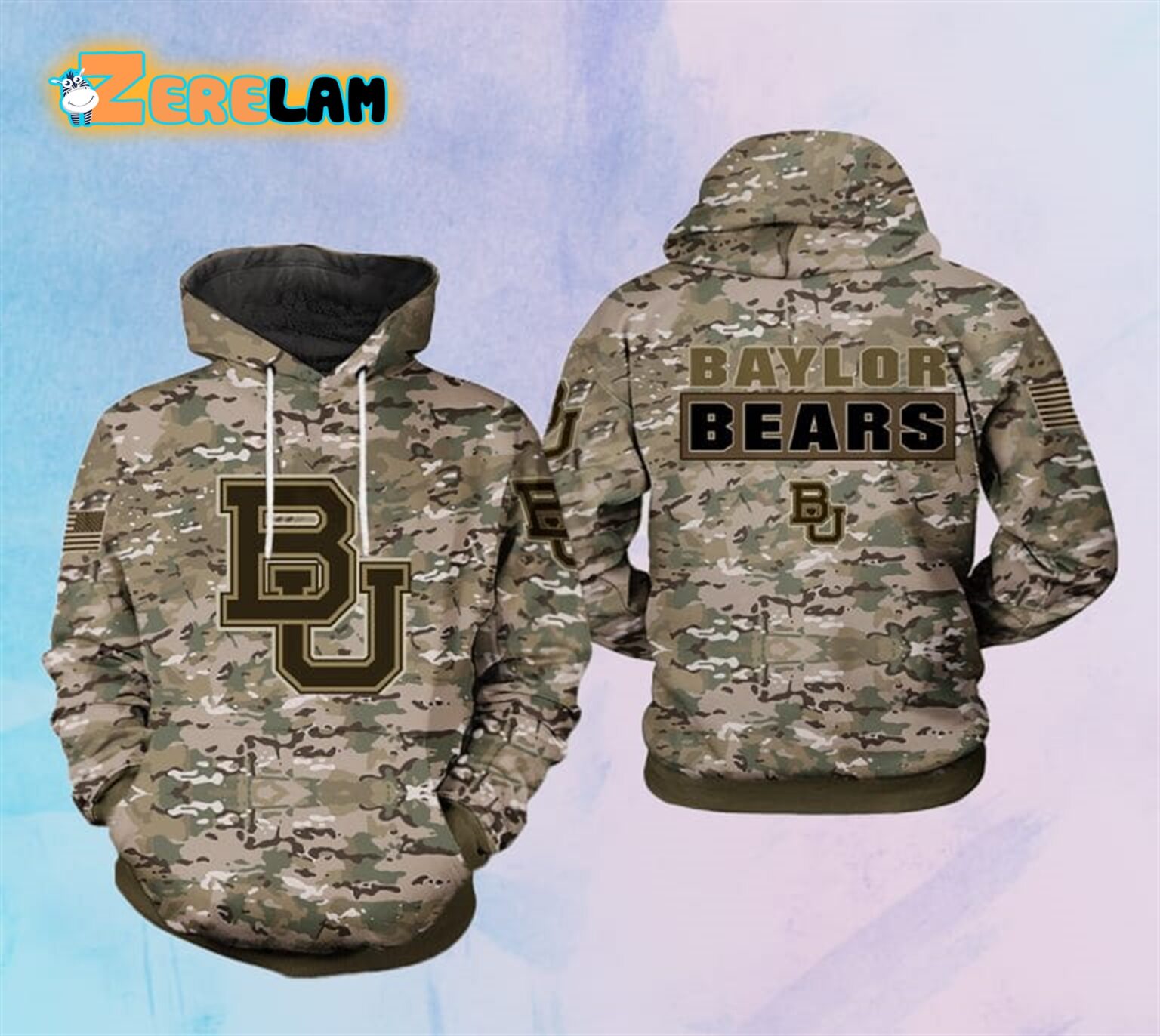 Bears Camo Veteran Hoodie - Zerelam