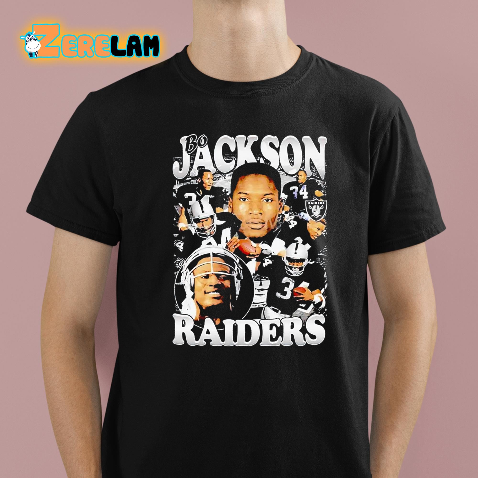 Bo jackson raiders t clearance shirt