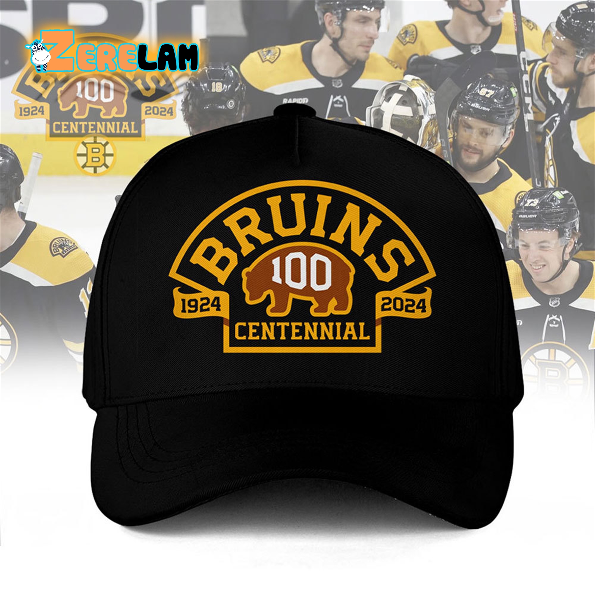 Bruins 100 Years Anniversary Centennial 2024 Hoodie Zerelam   Bruins 100 Years Anniversary Centennial 2024 Hoodie 2 