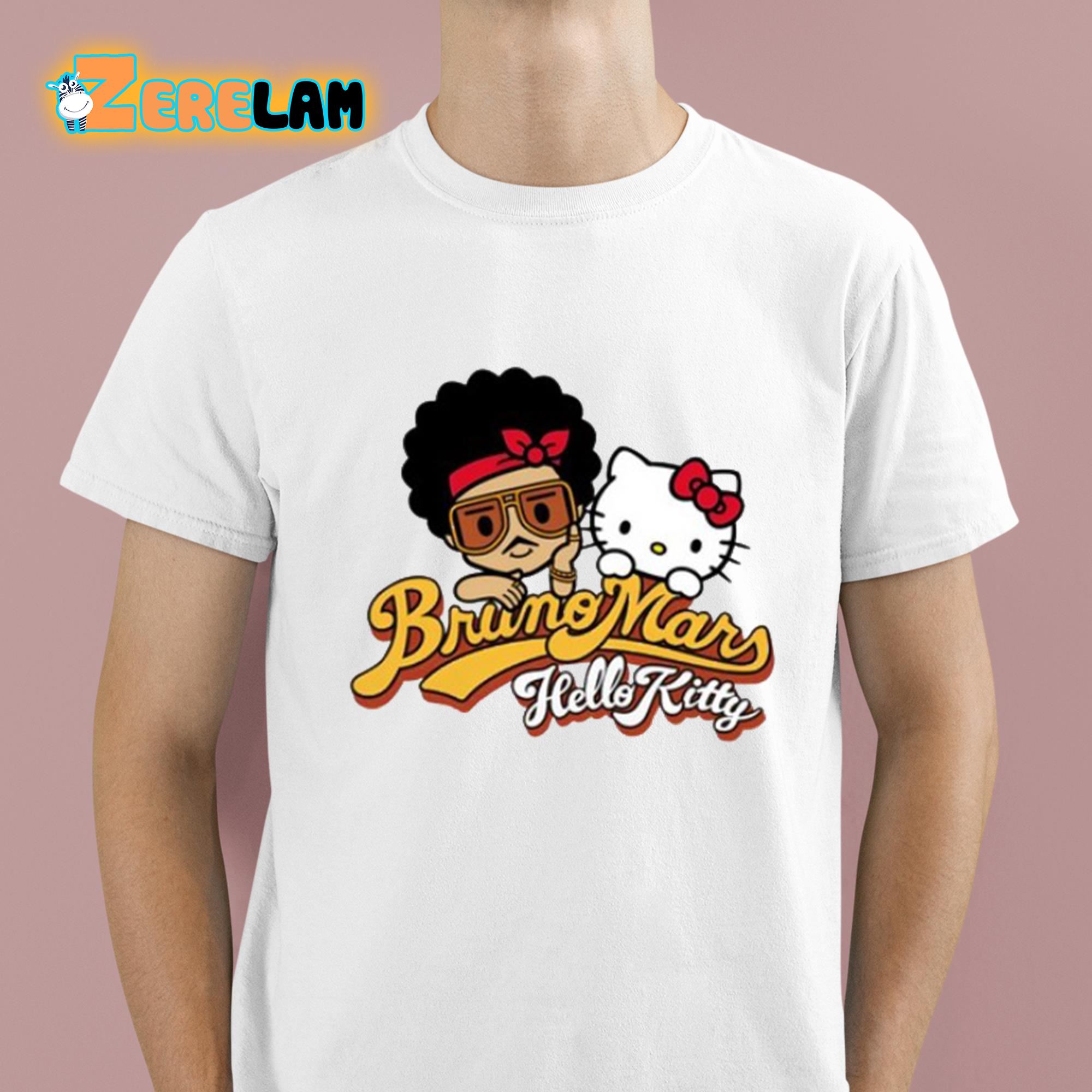 Bruno Mars X Hello Kitty Shirt - Zerelam