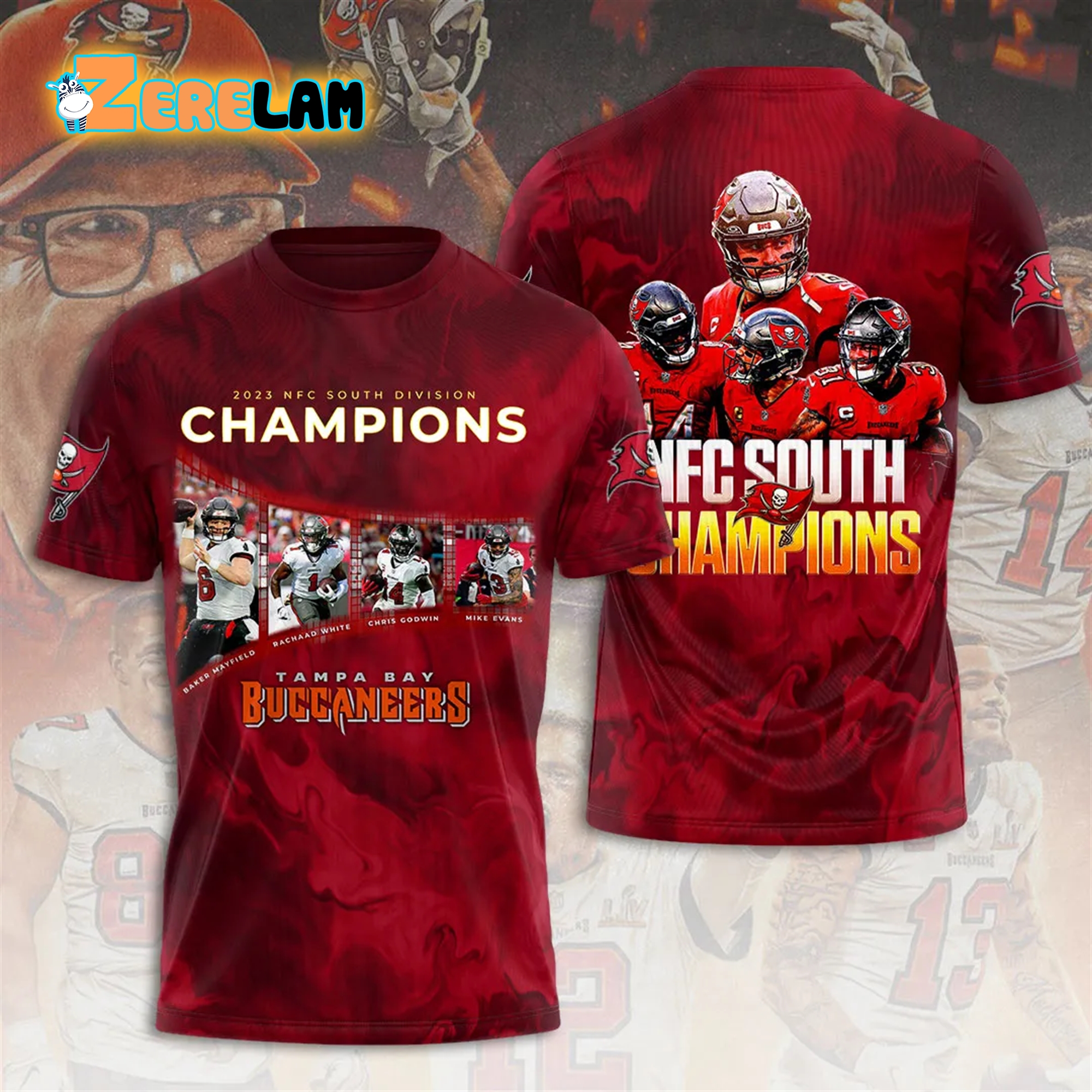 Buccaneers 2023 NFC South Division Champions Shirt - Zerelam