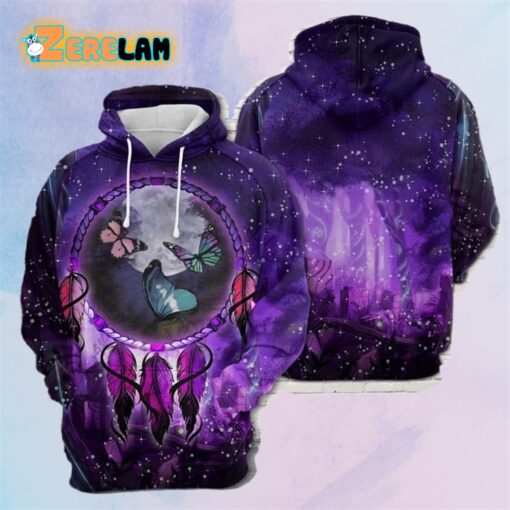 Butterfly Dreamcatcher 3D Hoodie