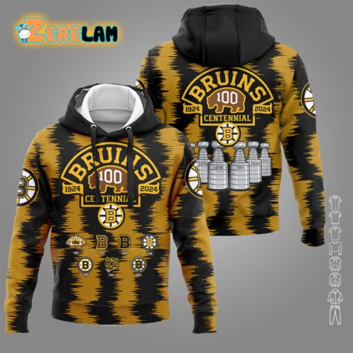 Celebrating 100 Years Of Boston Bruins Hoodie