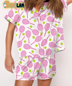 Champagne Tennis Print Pajama