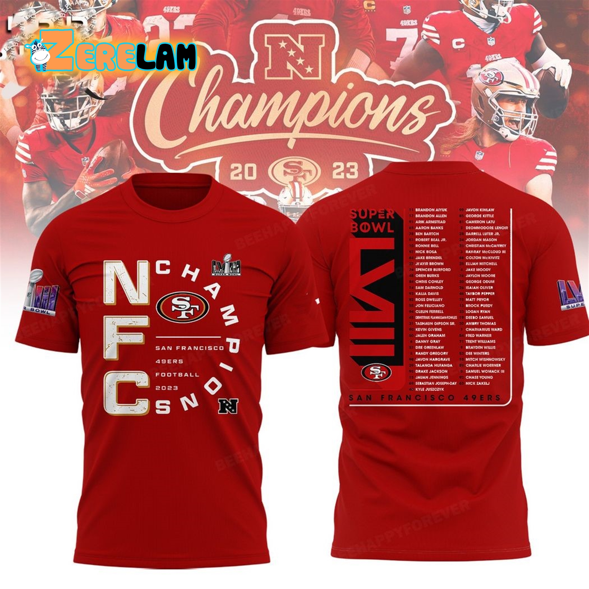 49ers Champions Are All In Super Bowl LVIII Hoodie - Zerelam