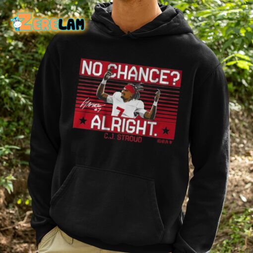 Cj Stroud No Chance Alright Shirt