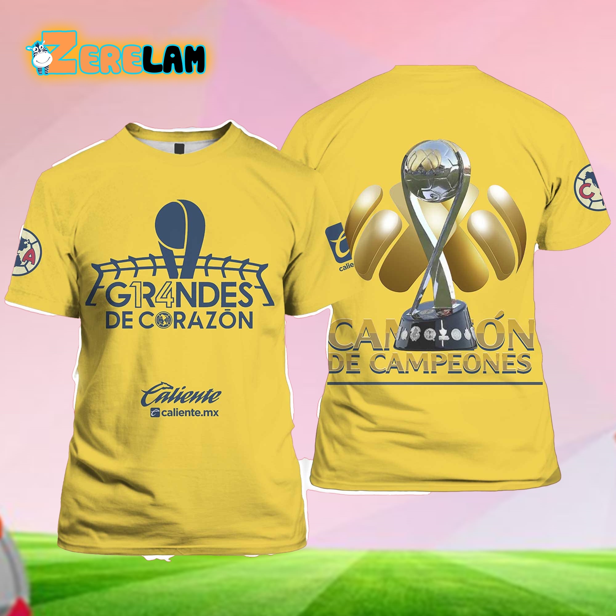 Club America Campeon Champions Grandes De Corazon Shirt Zerelam