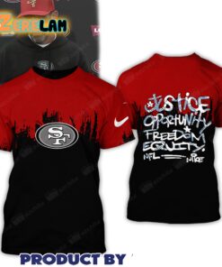 Coach 49ers 2024 Justice Opportunity Equity Freedom Hoodie 2