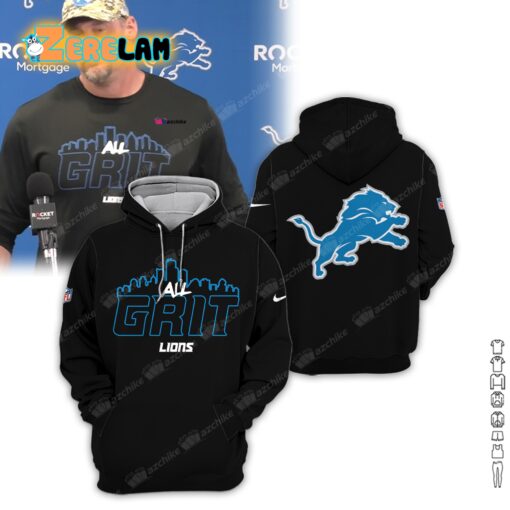 Coach Dan Campbell Grit Lions Hoodie