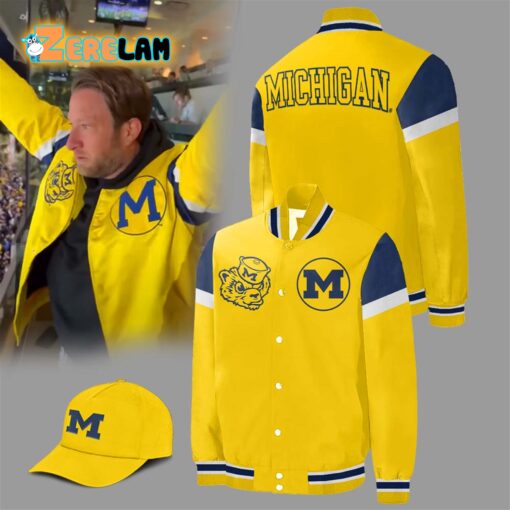 Coach Dave Portnoy Michigan Baseball Jacket