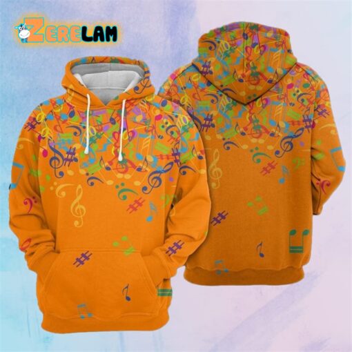 Colorful Music Notes Hoodie