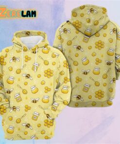 Cute Bee 3D Printed Hoodie