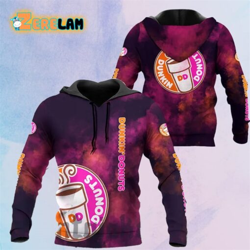 Dunkin Donut Colorful Smoke Hoodie