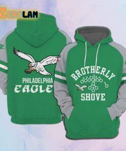 Eagles Brotherly Shove Kelly Hoodie