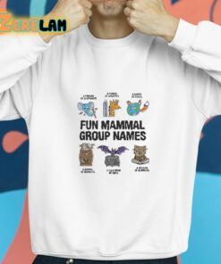 Fun Mammal Group Names Shirt 8 1