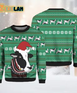 Funny Cow Ugly Christmas Sweater