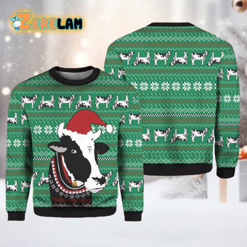 Funny Cow Ugly Christmas Sweater