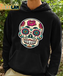 Funny Skull Skeleton Flower Shirt 2 1