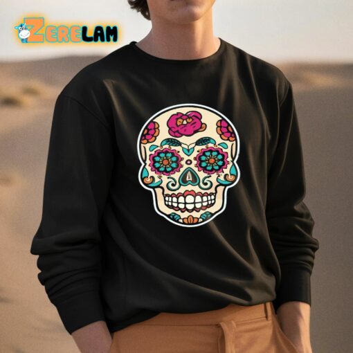 Funny Skull Skeleton Flower Shirt