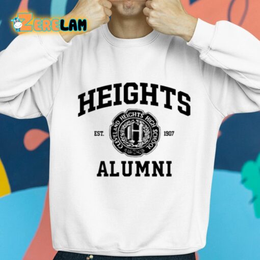 Heights Alumni Cleveland Heights High School Est 1997 Shirt