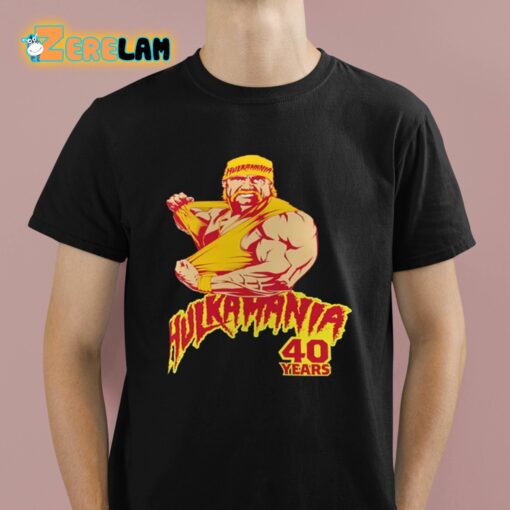Hulk Hogan Hulkamania 40 Years Ripping Shirt
