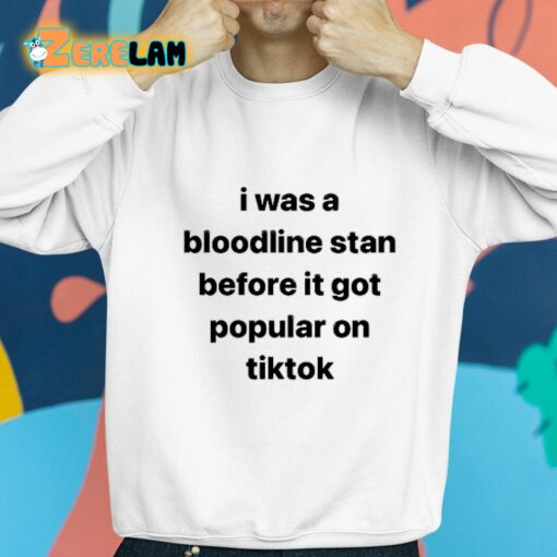 I Was A Bloodline Stan Before It Got Popular On Tiktok Shirt