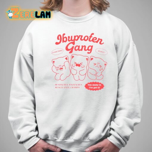 Ibuprofen Everything Gang Hurts Shirt