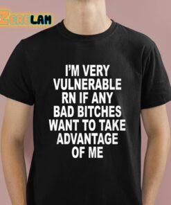 I’m Very Vulnerable Rn If Any Bad Bitches Want To Take Advantage Of Me Shirt