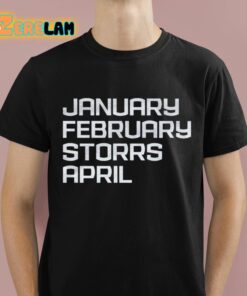 January February Storrs April Shirt