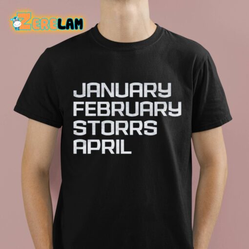 January February Storrs April Shirt