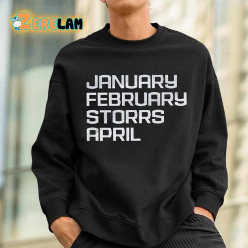 January February Storrs April Shirt