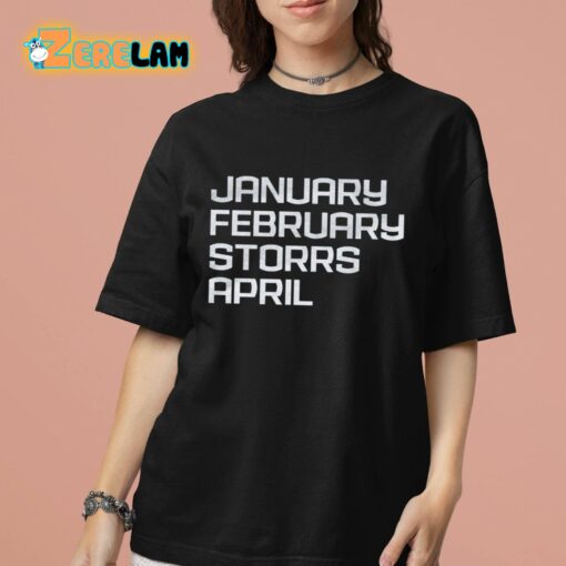 January February Storrs April Shirt