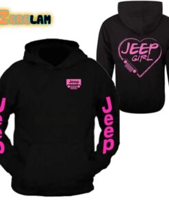 Jeep Girl Pink Hoodie