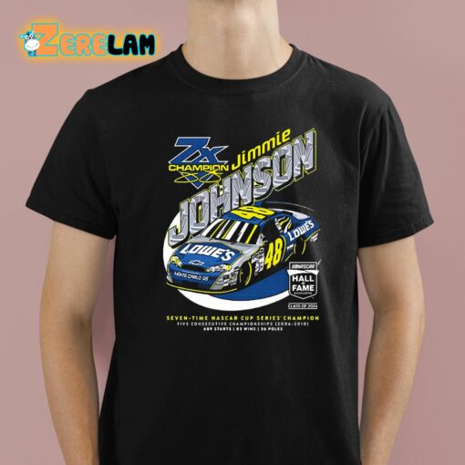 Jimmie Johnson Checkered Hall Of Fame Class Of 2024 Shirt