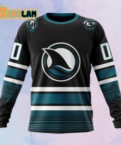 Jose Sharks 2024 New Third Kits Hoodie 2