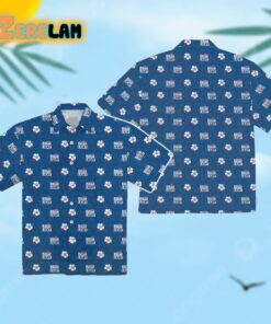 Labatt Blue Light Hibiscus Hawaiian Shirt