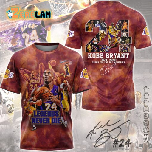 Lakers Kobe Bryant Legends Never Die Shirt