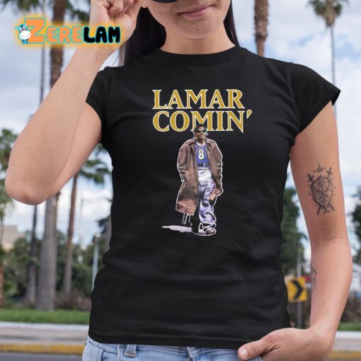 Lamar Jackson Lamar Comin Shirt