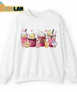 Latte Valentines Day Coffee Sweatshirt
