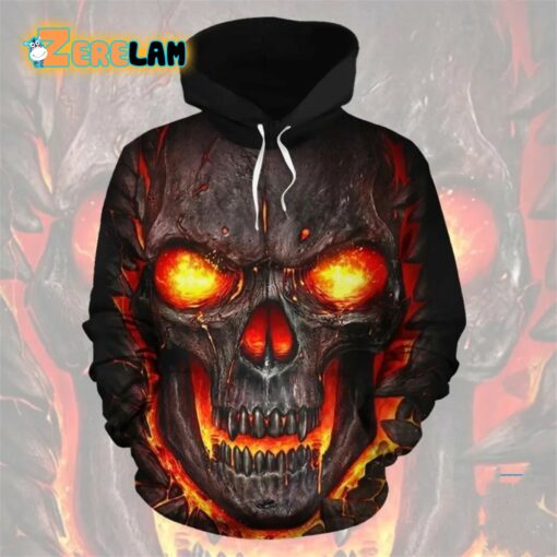 Lava Skull In The Hell Hoodie