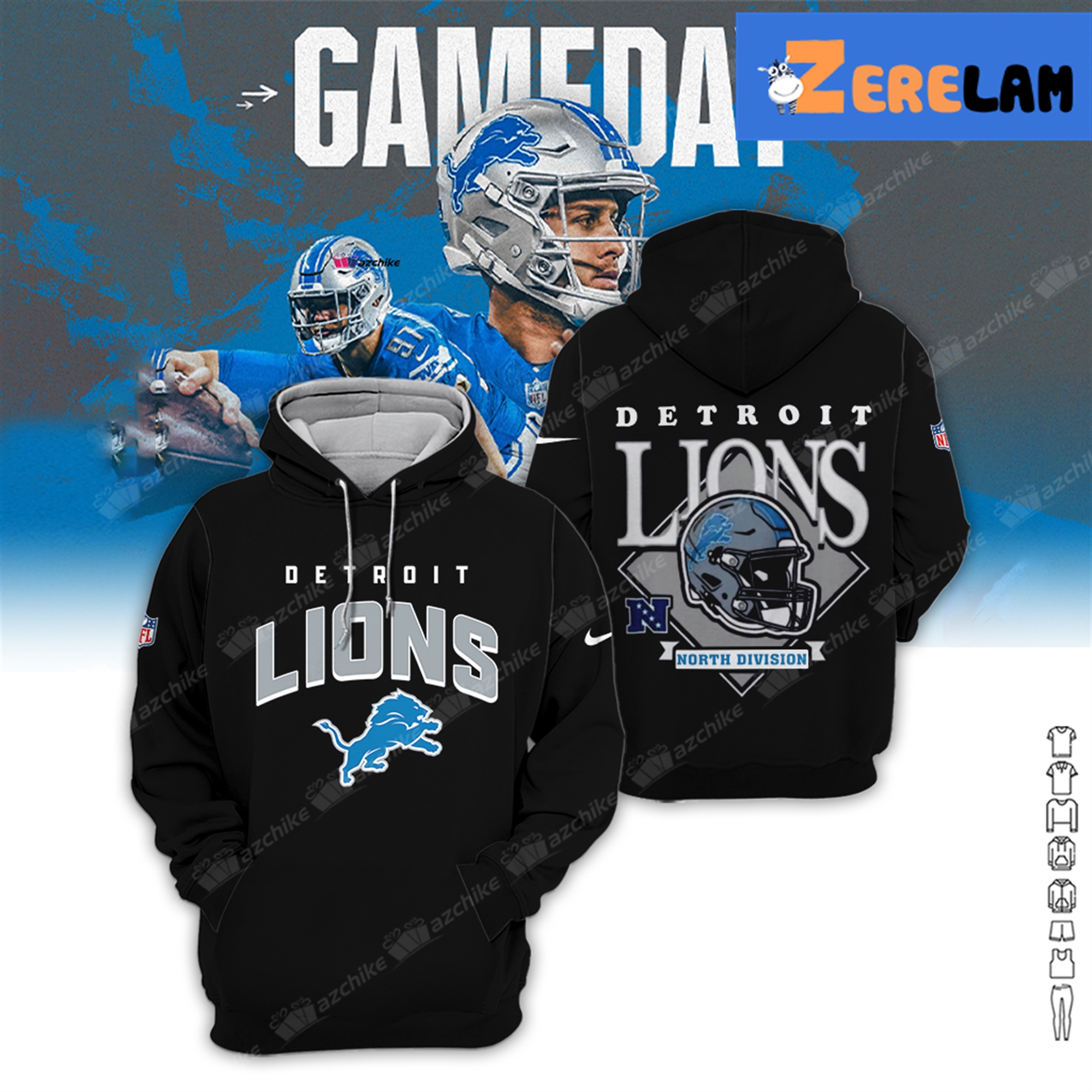 Lions North Division Champs 2024 Shirt - Zerelam