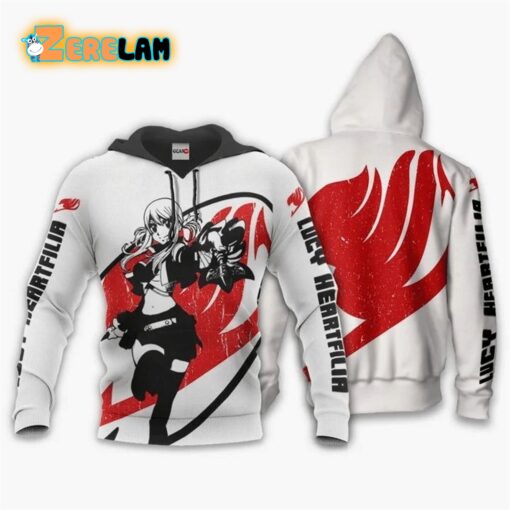 Lucy Heartfilia Anime Manga Fairy Tail Silhouette Hoodie