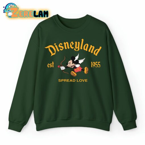 Magical Land Mickey Cupid Est 1995 Spread Love Valentines Sweatshirt