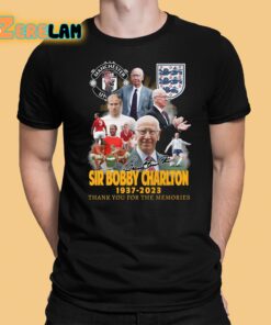 Manchester United Sir Bobby Charlton 1937 2023 Memories Shirt