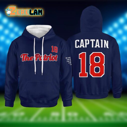 Matthew Slater Patriots Captain 18 Hoodie