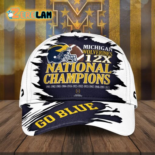 Michigan 12X National Champions 2023 Go Blue Hat